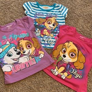Lot of 4T Paw Patrol Tee-Shirts